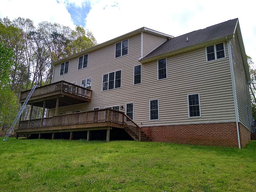 House Wash of 3 Story Home in Earlysville Heights in Earlysville, VA