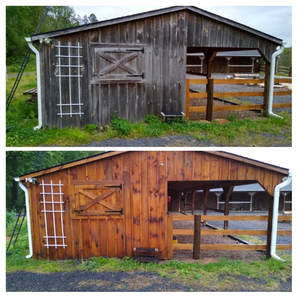 Barn Powerwashing for Goat Yoga Farm in Earlysville, VA