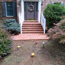 Brick Sidewalk and Patio Cleaning on Warley Rd. in Earlysville, VA 1