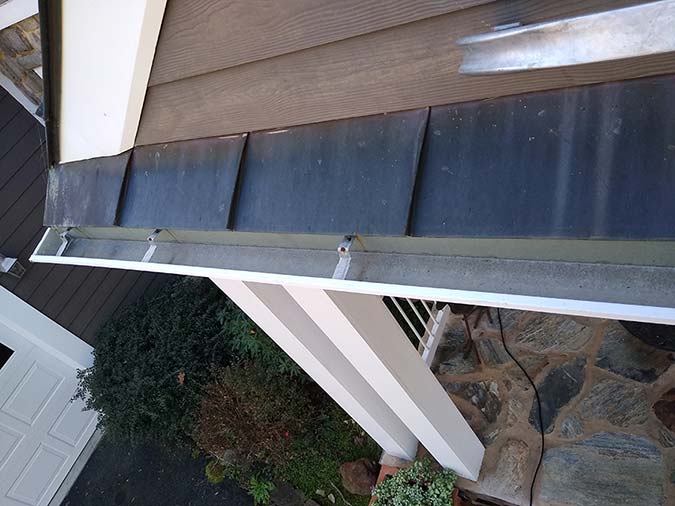 Fall Gutter Cleaning off of Buffalo Hills Road in Earlysville, VA