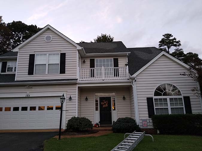 Gutter Cleaning and House Wash in Rolling Valley Ct. in Charlottesville, VA