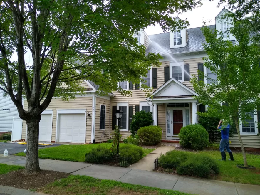 House Washing on Turnberry Circle in the Forest Lakes Neighborhood of Charlottesville, VA