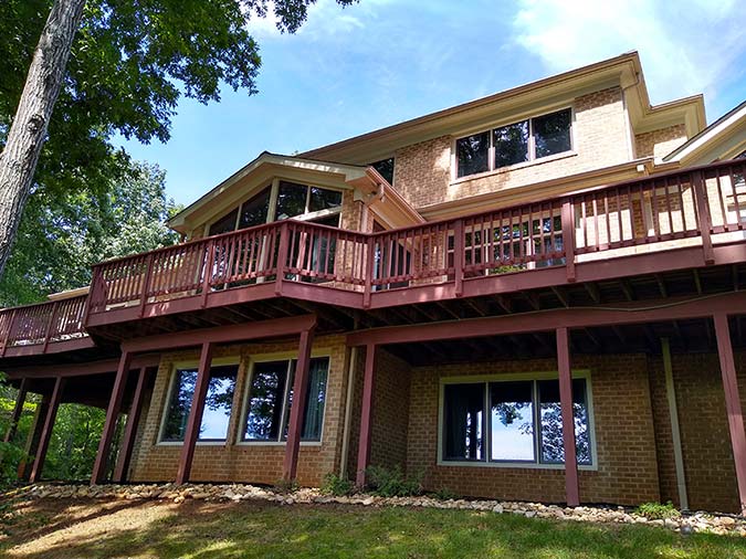 House Wash Window Cleaning and Deck Cleaning on Dane Ct in Keswick VA