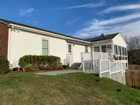 Power Washing on Advanced Mills Bluff in Ruckersville, VA